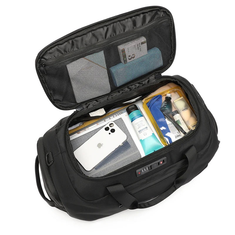 Q-FONDO Anti-Thief Weekender Travel Duffle Bag – Waterproof & Multi-Functional