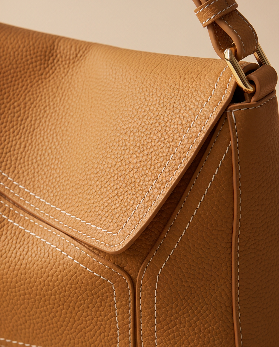 Q-AMARA Genuine Leather Handbag for Women – Dual Strap Shoulder & Crossbody Bag