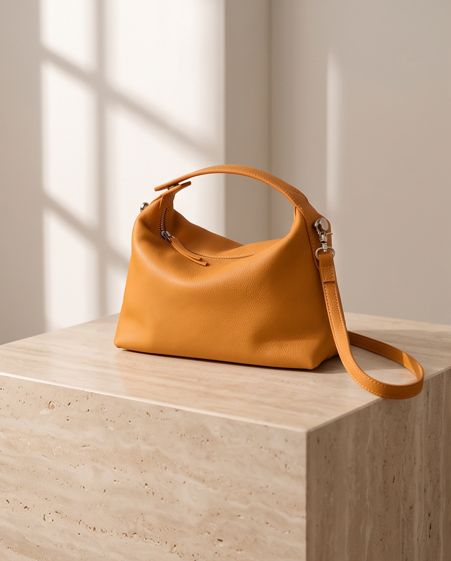 Q-VELLARA Genuine Leather Handbag for Women – Shoulder & Crossbody Messenger Bag
