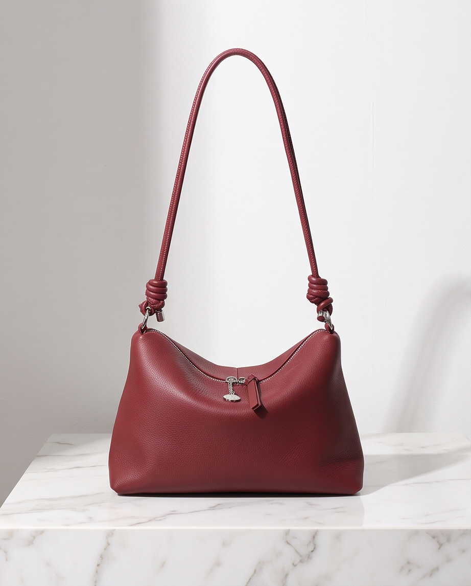 Q-BORSETTA Genuine Leather Handbag for Women – Shoulder, Crossbody & Messenger Bag