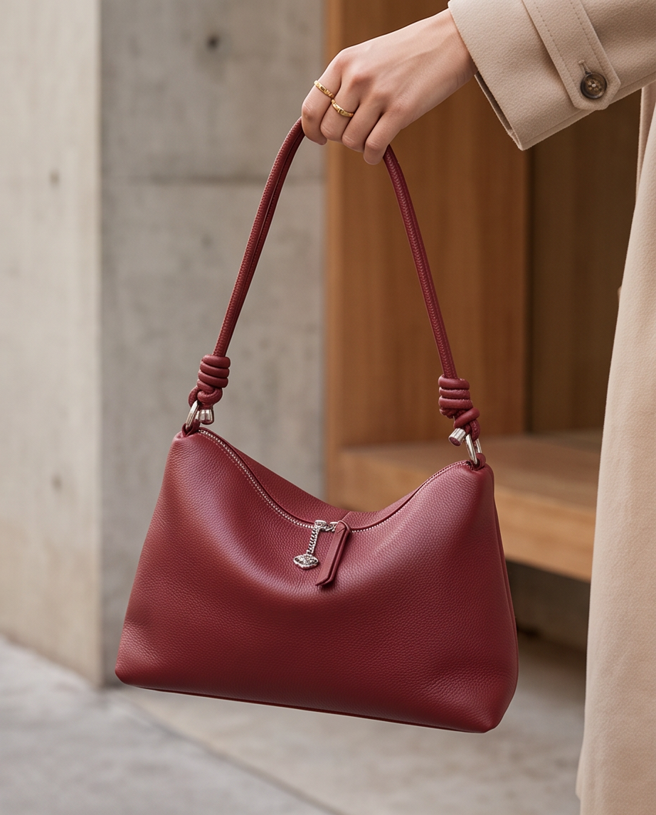 Q-BORSETTA Genuine Leather Handbag for Women – Shoulder, Crossbody & Messenger Bag