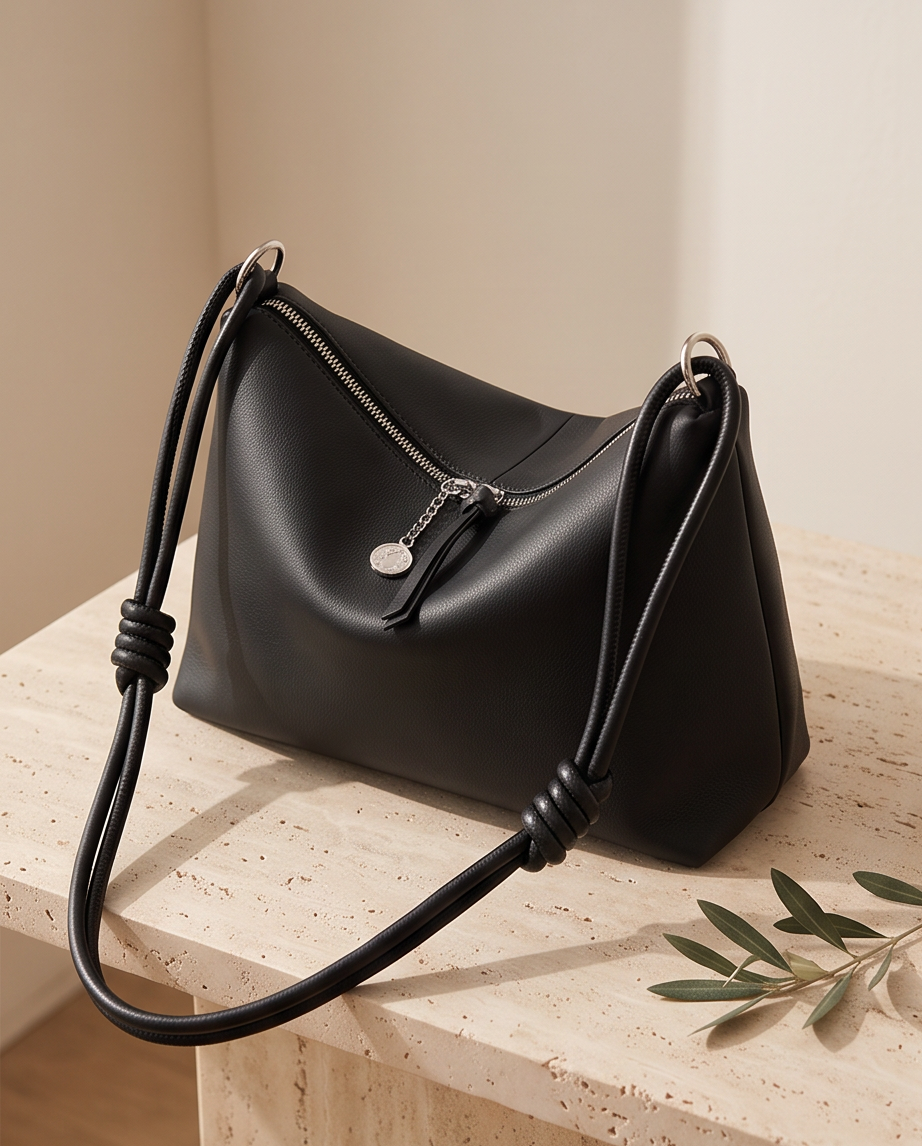 Q-BORSETTA Genuine Leather Handbag for Women – Shoulder, Crossbody & Messenger Bag
