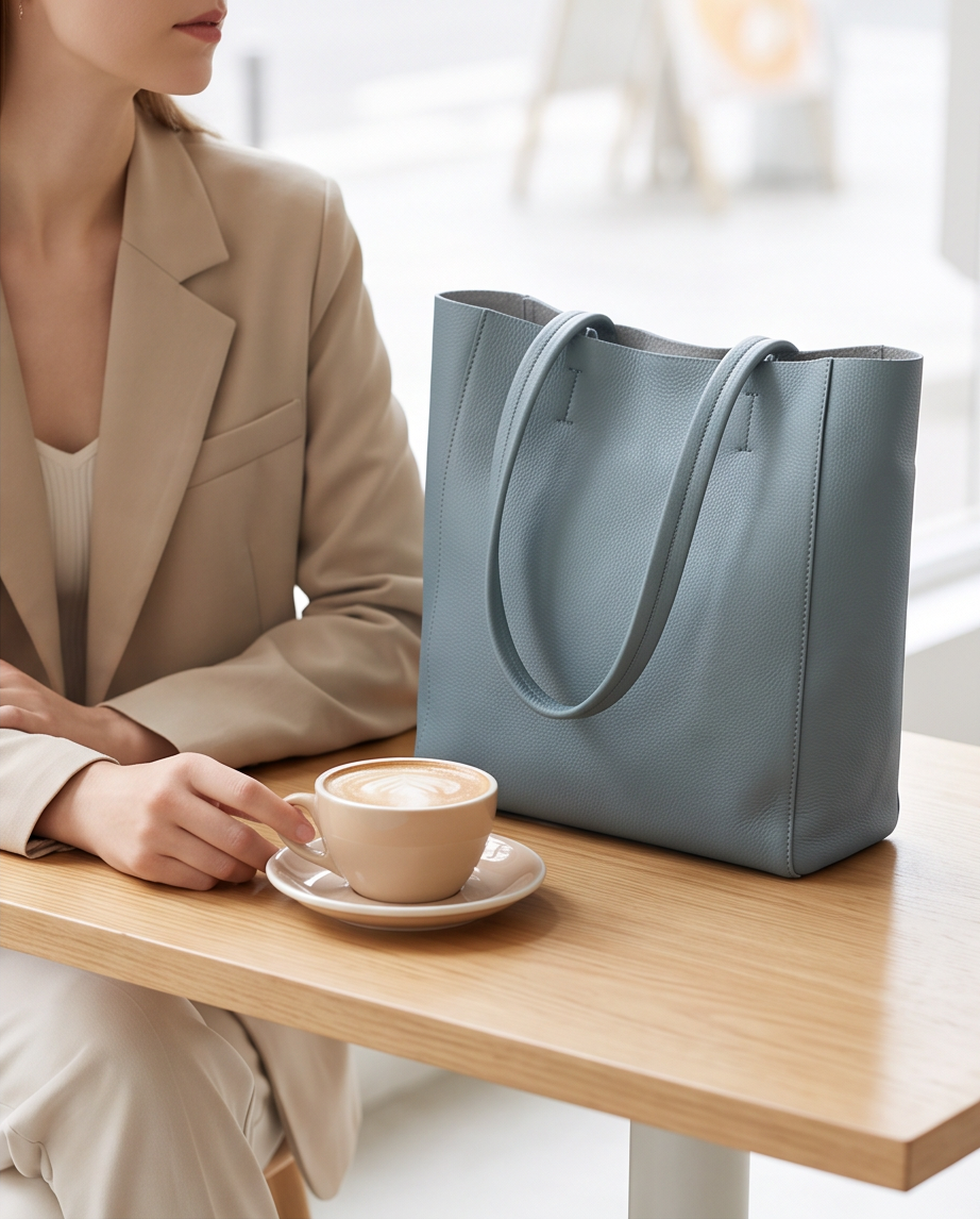 Q-GRAZIA Handmade Genuine Leather Tote Bag for Women – Shoulder & Shopping Bag