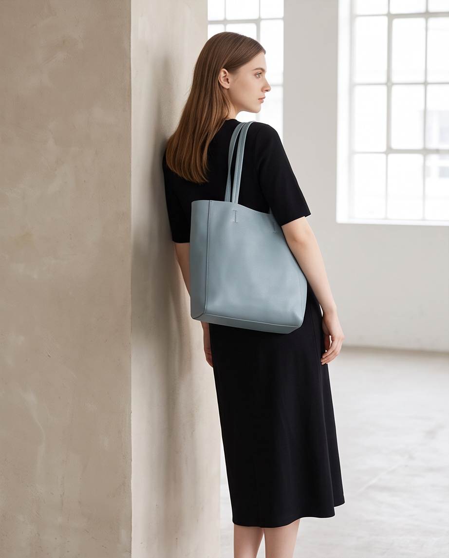 Q-GRAZIA Handmade Genuine Leather Tote Bag for Women – Shoulder & Shopping Bag