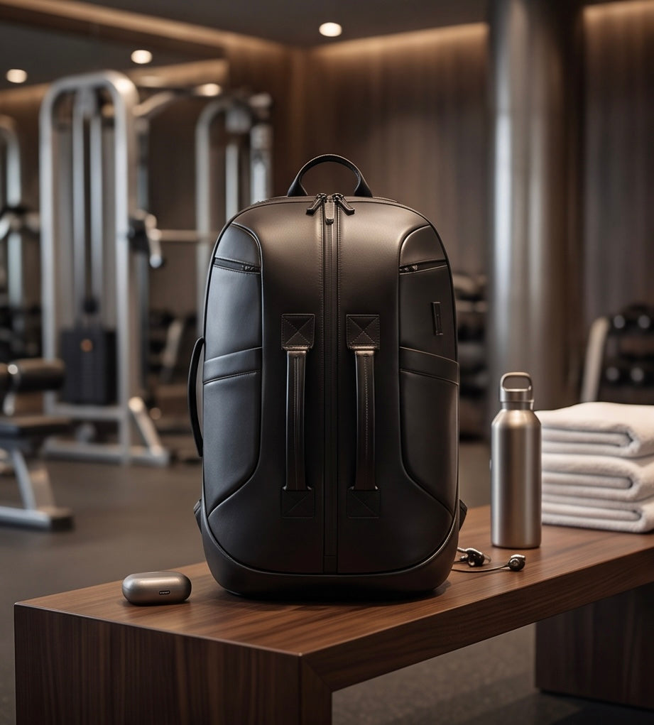 Q-GYM Waterproof PVC Backpack & Travel Duffel Bag – Large Capacity with USB Port & RFID