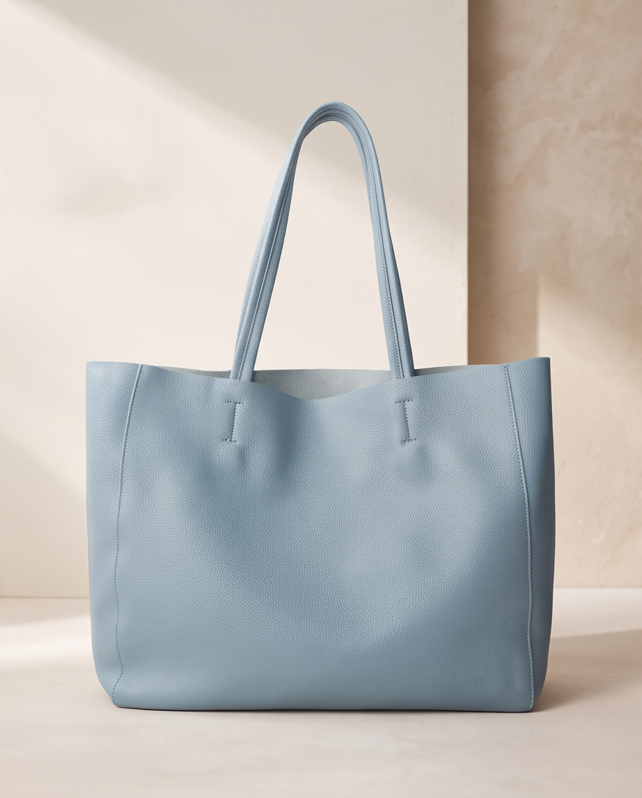 Q-LUCE Handmade Genuine Leather Tote Bag for Women – Large Shoulder & Shopping Bag