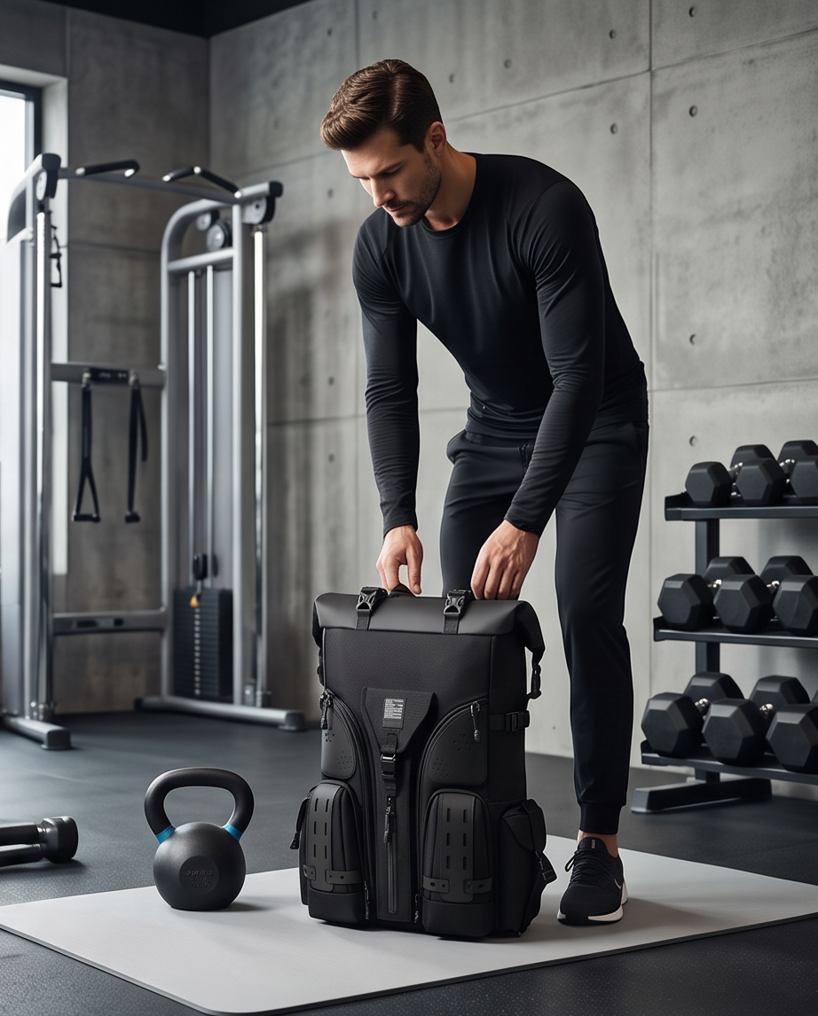 Q-STORMVAULT Waterproof Anti-Theft 46L Laptop Backpack for Men – USB Port & Ergonomic
