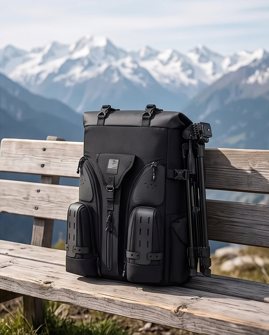 Q-STORMVAULT Waterproof Anti-Theft 46L Laptop Backpack for Men – USB Port & Ergonomic