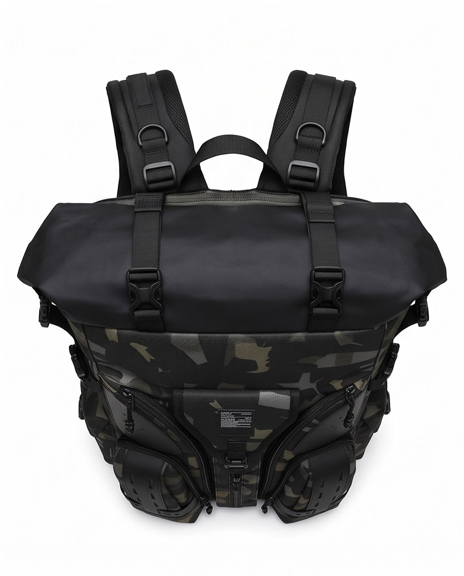 Q-STORMVAULT Waterproof Anti-Theft 46L Laptop Backpack for Men – USB Port & Ergonomic