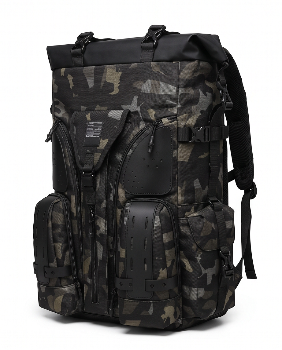 Q-STORMVAULT Waterproof Anti-Theft 46L Laptop Backpack for Men – USB Port & Ergonomic