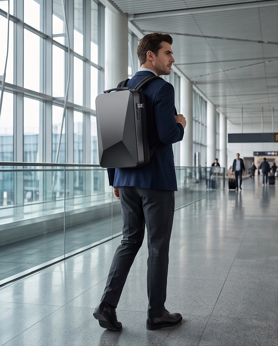 Q-EMPORIUM TSA Lock Anti-Theft Laptop Backpack – USB Port, Waterproof & Expandable