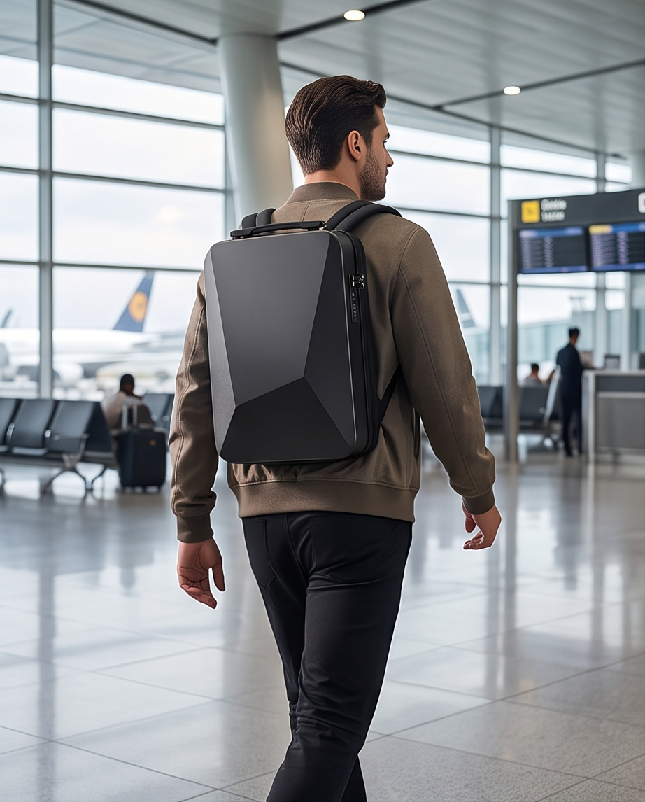 Q-EMPORIUM TSA Lock Anti-Theft Laptop Backpack – USB Port, Waterproof & Expandable
