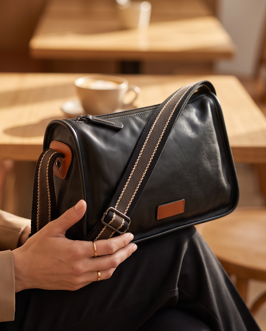 Q-NOVAX Genuine Leather Crossbody Bag for Women – Shoulder & Messenger Bag