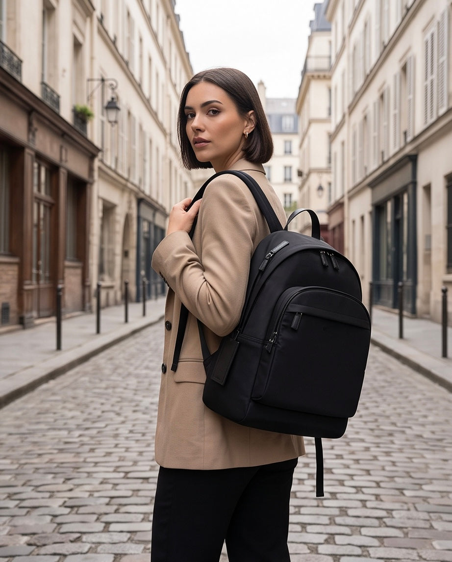 Q-EXPLORE Premium 1680D Nylon Laptop Backpack – Water-Resistant, Breathable & Multi-Pocket