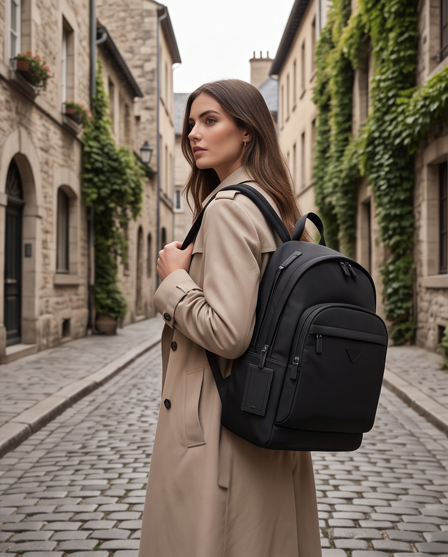 Q-EXPLORE Premium 1680D Nylon Laptop Backpack – Water-Resistant, Breathable & Multi-Pocket