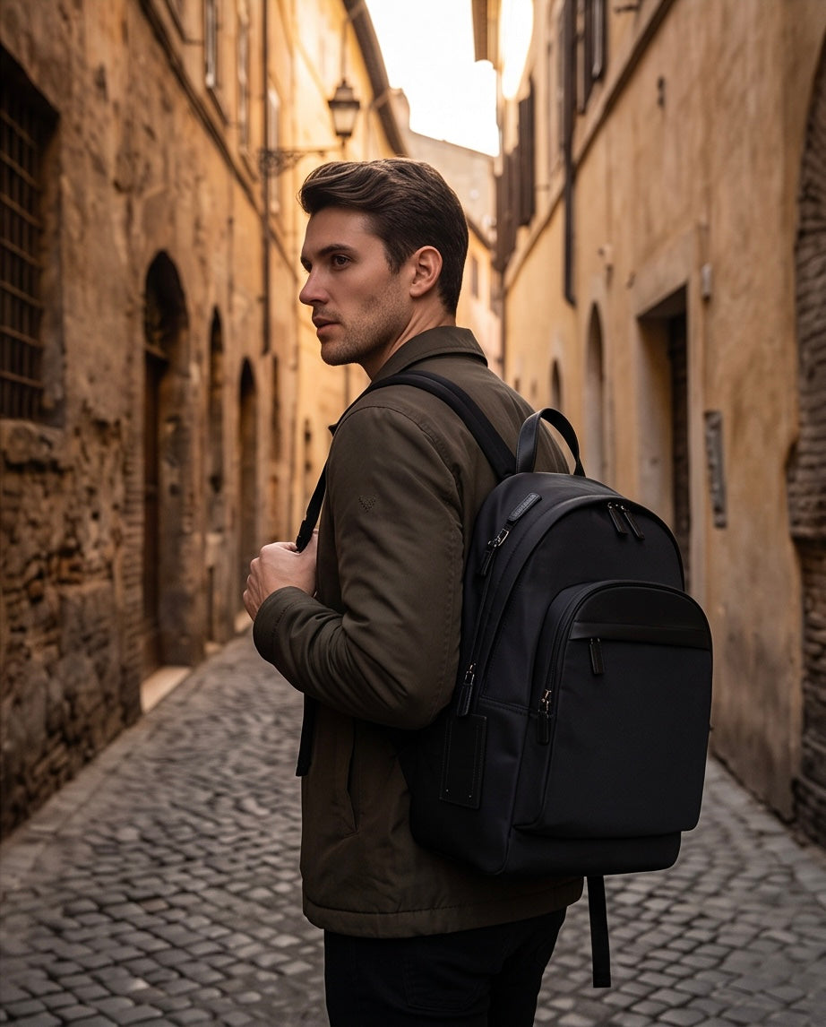 Q-EXPLORE Premium 1680D Nylon Laptop Backpack – Water-Resistant, Breathable & Multi-Pocket