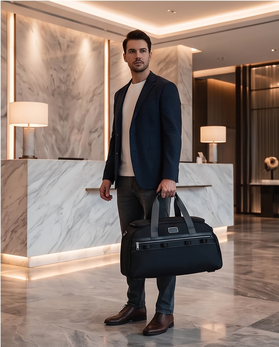 Q-HORIZON Premium Nylon Travel Duffel Bag – Waterproof, Lightweight & TSA Carry-On