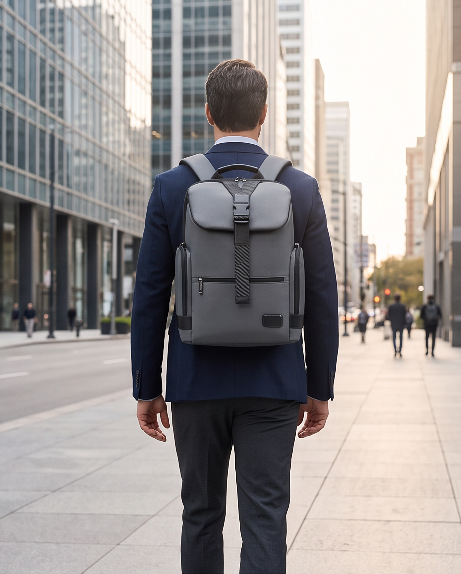 Q-RIDGE Waterproof Fashion Laptop Backpack – USB-C Port, TSA-Friendly & Large Capacity