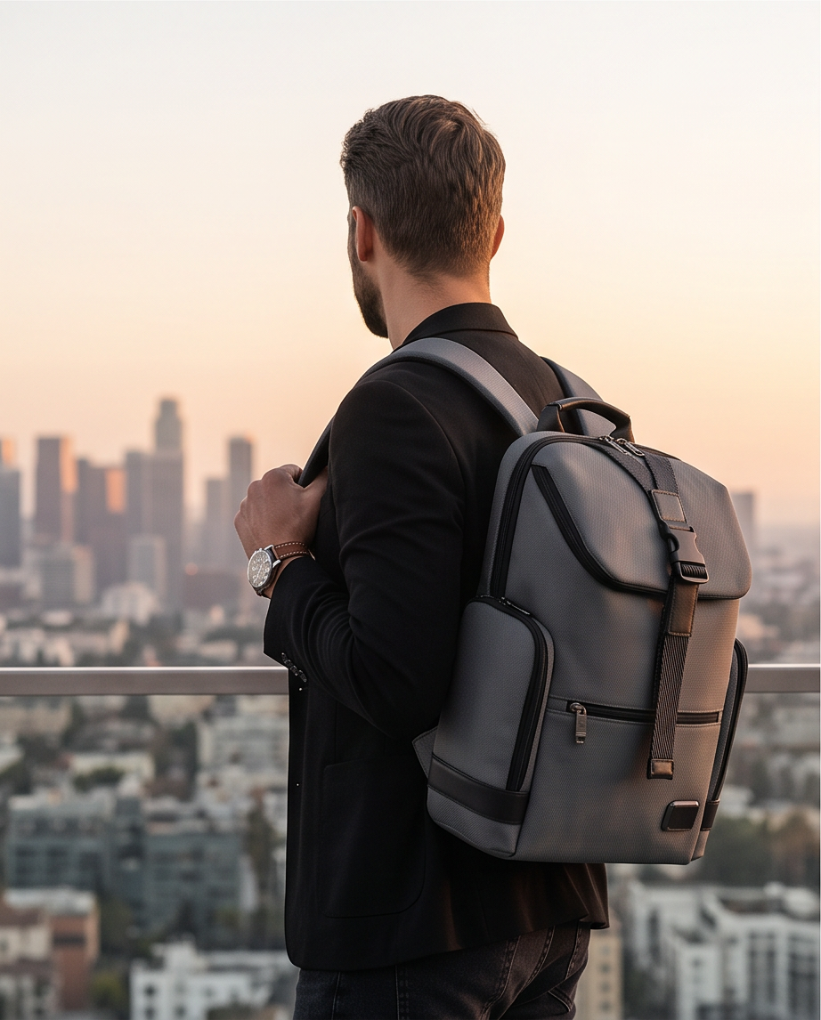 Q-RIDGE Waterproof Fashion Laptop Backpack – USB-C Port, TSA-Friendly & Large Capacity
