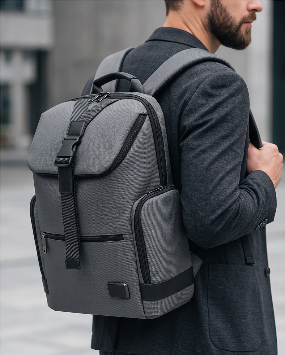 Q-RIDGE Waterproof Fashion Laptop Backpack – USB-C Port, TSA-Friendly & Large Capacity