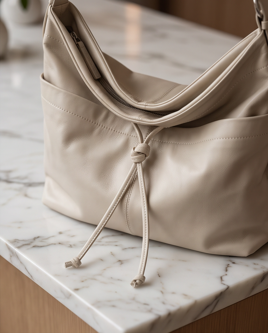 Q-FIORA Genuine Leather Shoulder Tote Bag for Women – Large Capacity Commuter Bag