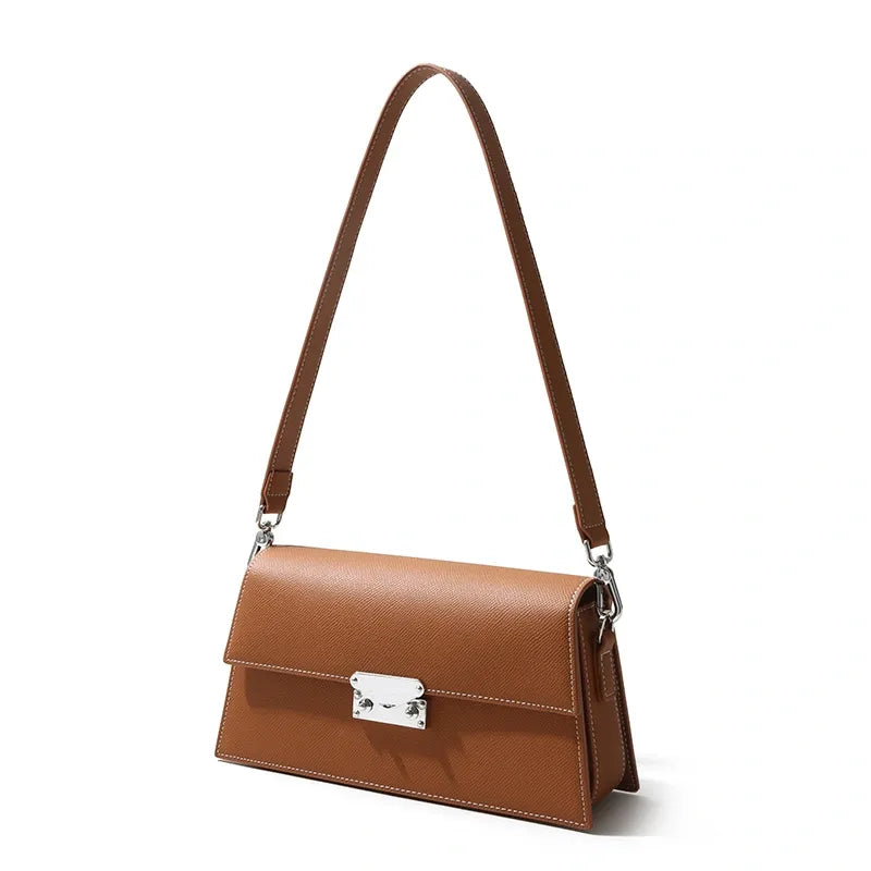 Q-SERA Genuine Leather Crossbody Bag for Women – Clutch, Shoulder & Armpit Bag