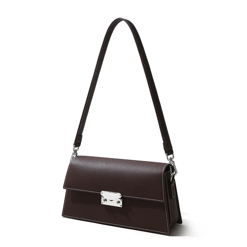 Q-SERA Genuine Leather Crossbody Bag for Women – Clutch, Shoulder & Armpit Bag