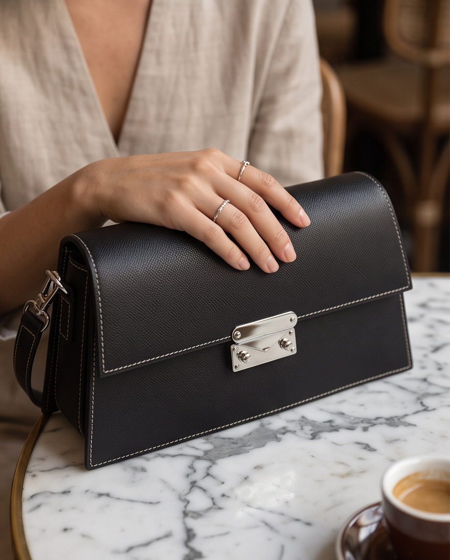 Q-SERA Genuine Leather Crossbody Bag for Women – Clutch, Shoulder & Armpit Bag