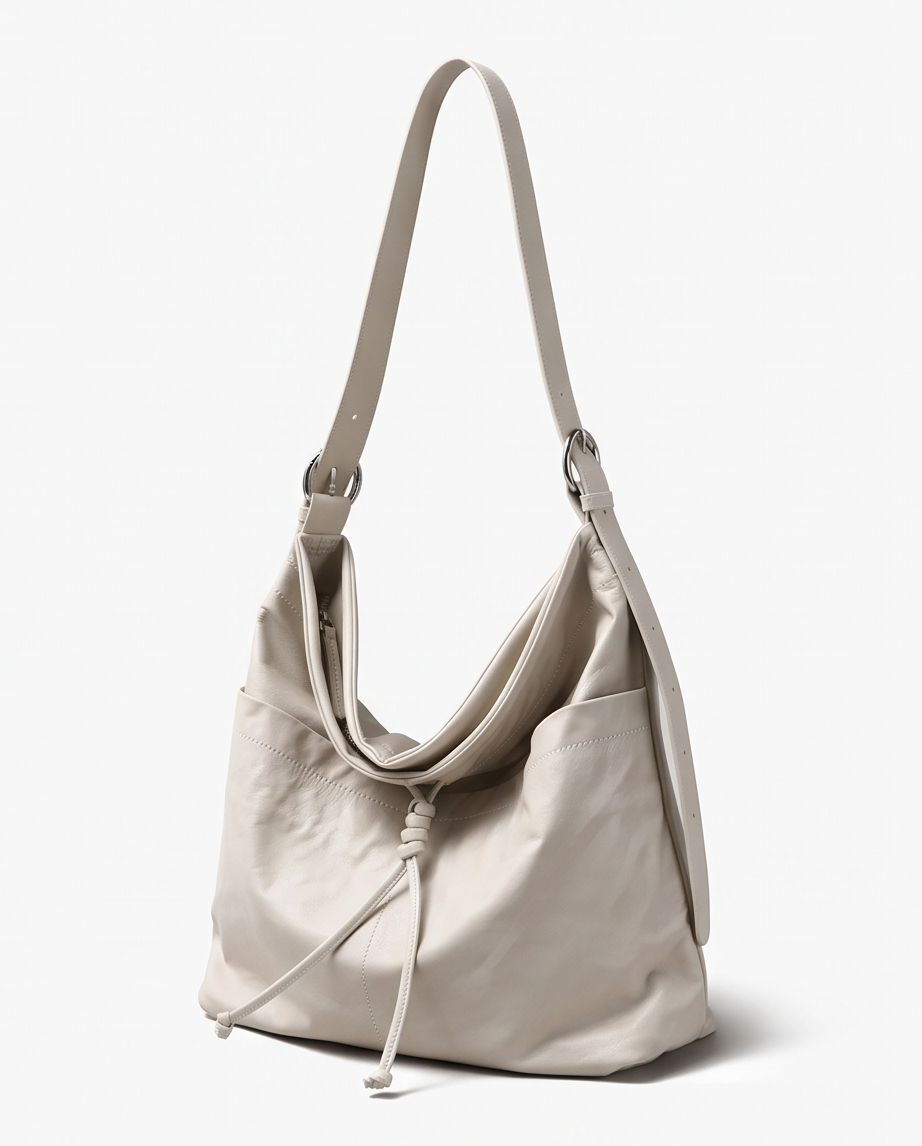Q-FIORA Genuine Leather Shoulder Tote Bag for Women – Large Capacity Commuter Bag