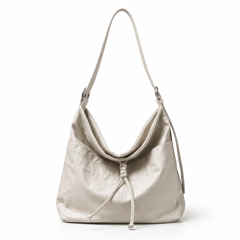 Q-FIORA Genuine Leather Shoulder Tote Bag for Women – Large Capacity Commuter Bag