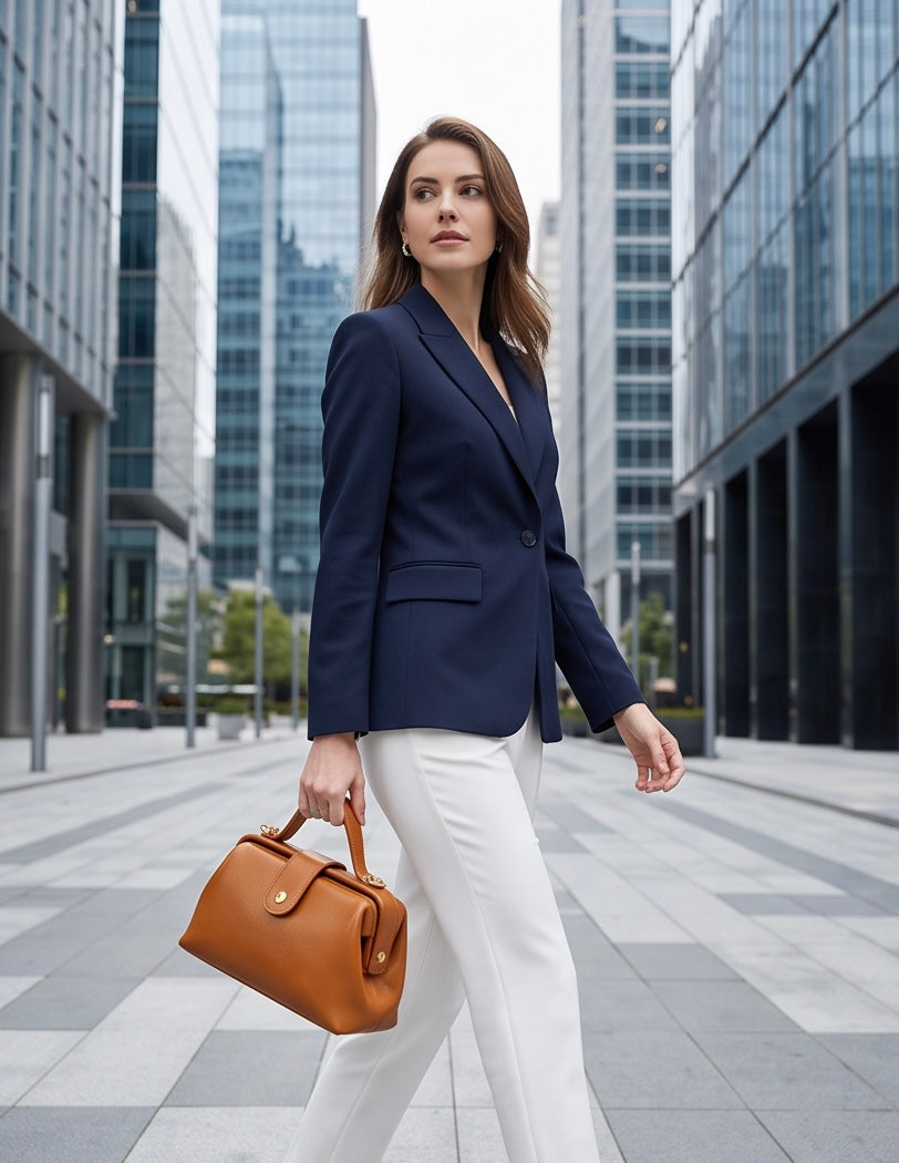 Q-DOLCE Genuine Leather Handbag for Women – Shoulder, Crossbody & Top Handle Bag
