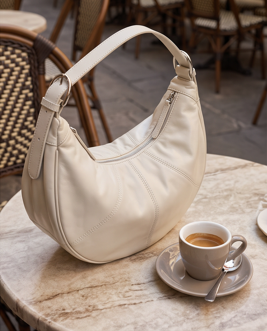 Q-STAR Genuine Leather Large Shoulder Crossbody Bag – Dual Detachable Straps