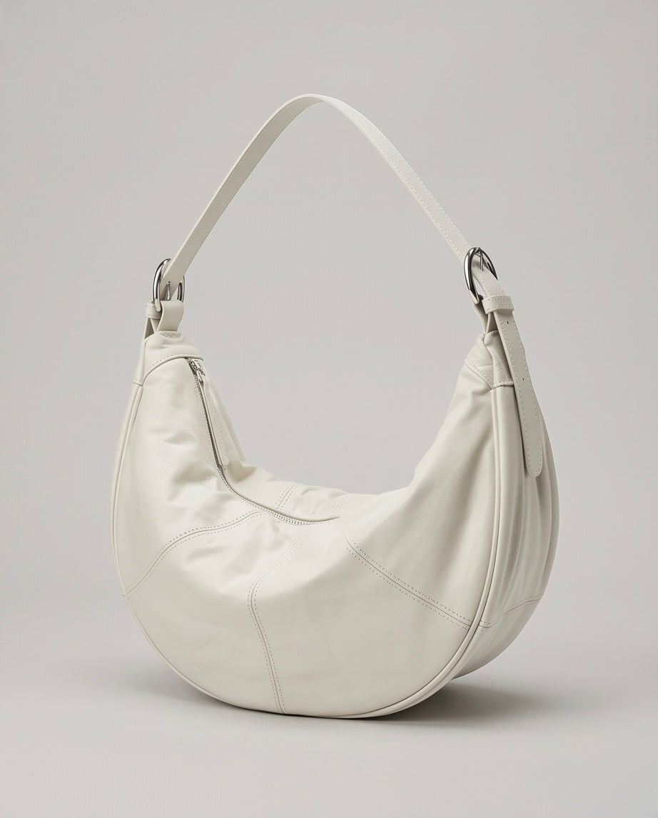 Q-STAR Genuine Leather Large Shoulder Crossbody Bag – Dual Detachable Straps