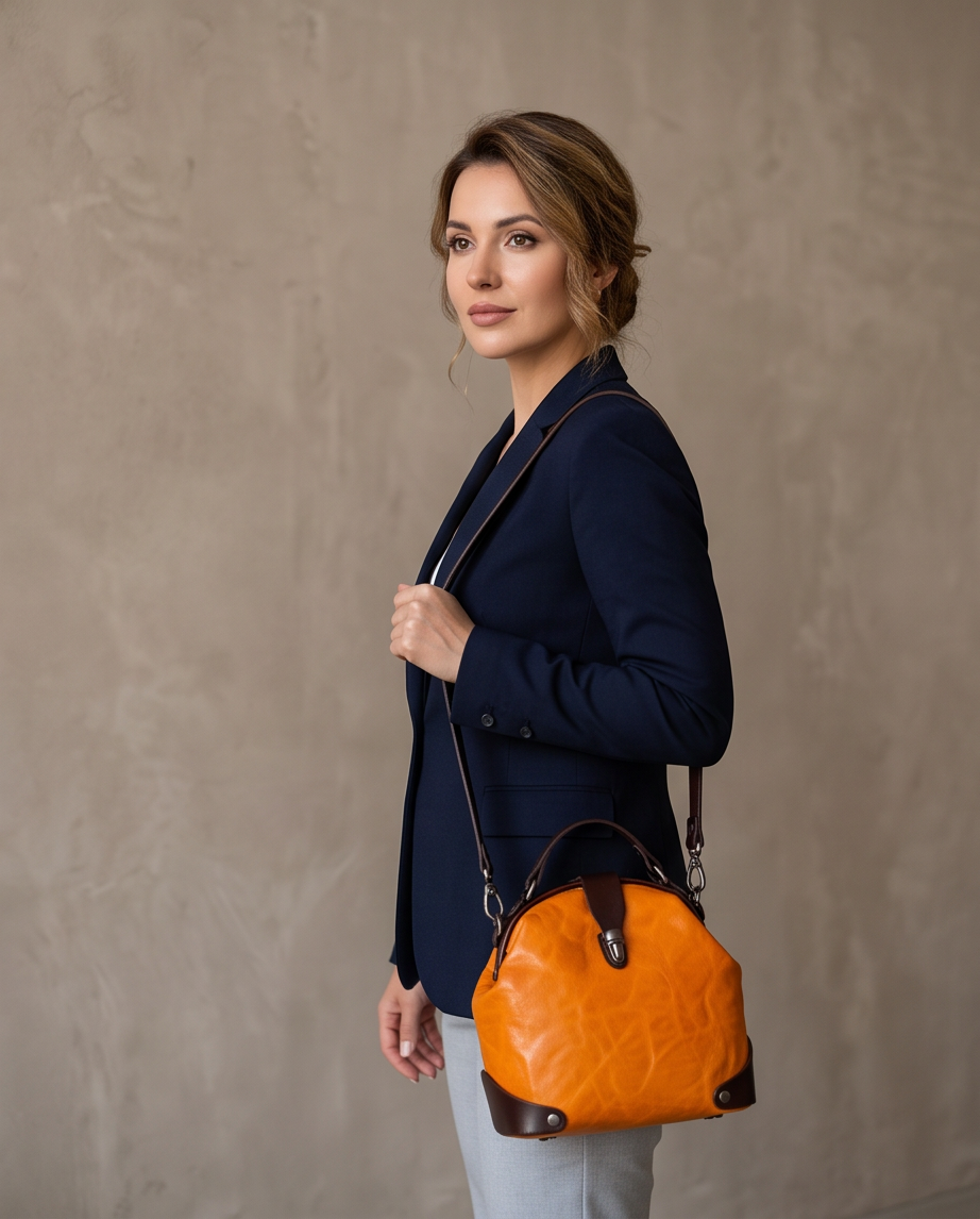 Q-MYSTERIOUS Retro Women's Genuine Leather Backpack | Convertible Shoulder Bag