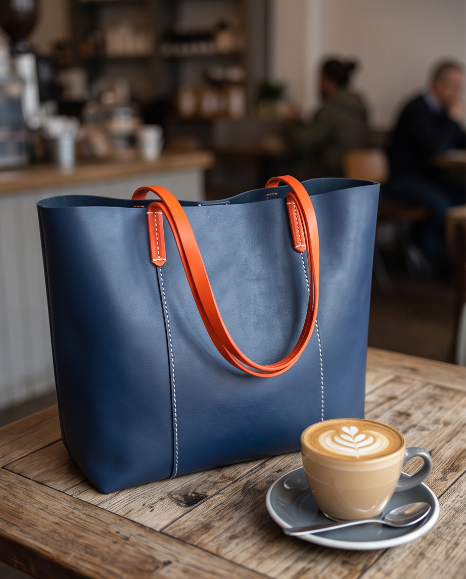 Q-SETA Women's High-End Genuine Leather Tote Bag | Large Capacity Shoulder Bag