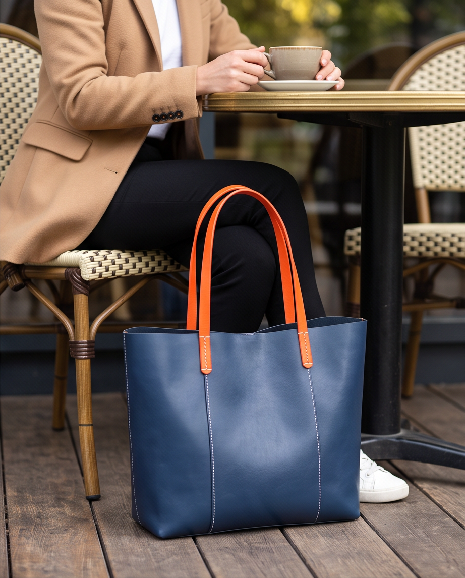 Q-SETA Women's High-End Genuine Leather Tote Bag | Large Capacity Shoulder Bag