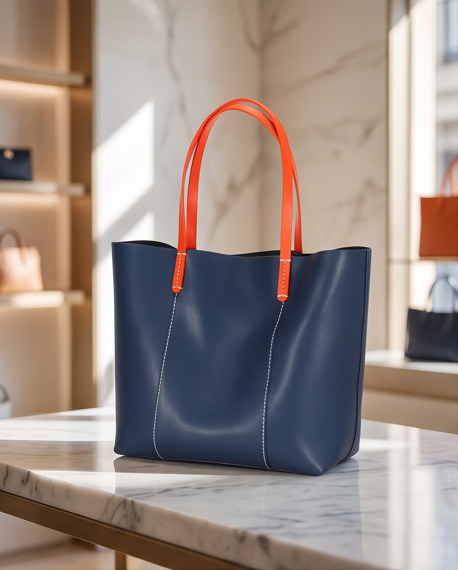 Q-SETA Women's High-End Genuine Leather Tote Bag | Large Capacity Shoulder Bag
