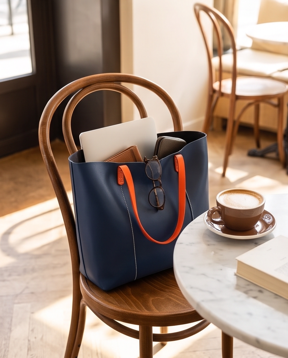 Q-SETA Women's High-End Genuine Leather Tote Bag | Large Capacity Shoulder Bag