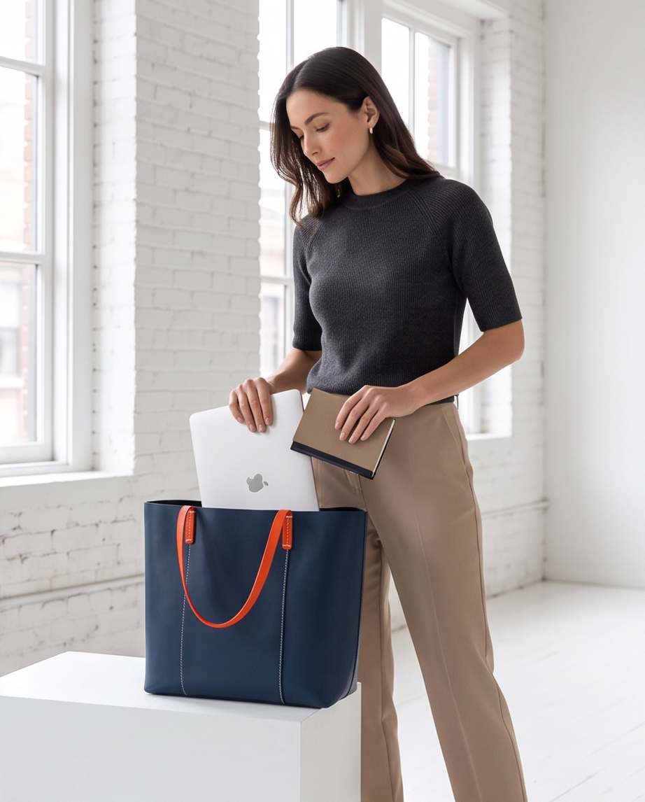 Q-SETA Women's High-End Genuine Leather Tote Bag | Large Capacity Shoulder Bag