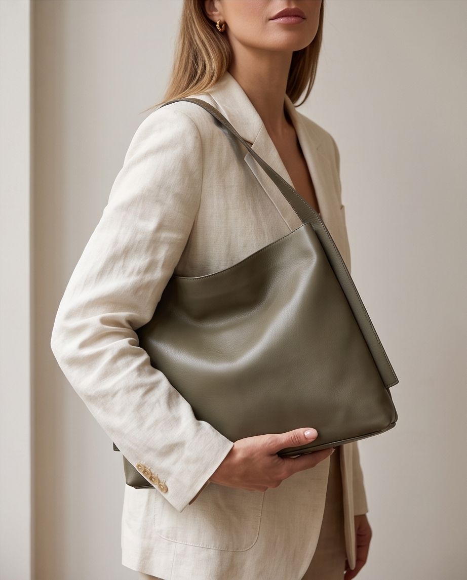 Q-QUTE QUQUITO Genuine Leather Women's Shoulder Tote Bag – Large Capacity Commuter & Travel Bag