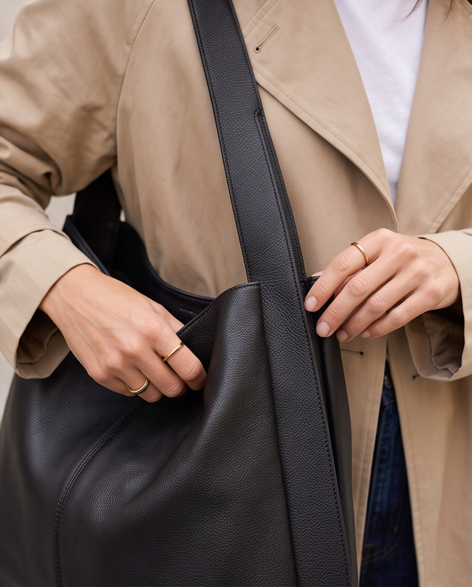 Q-QUTE QUQUITO Genuine Leather Women's Shoulder Tote Bag – Large Capacity Commuter & Travel Bag
