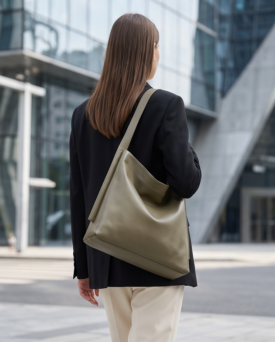 Q-QUTE QUQUITO Genuine Leather Women's Shoulder Tote Bag – Large Capacity Commuter & Travel Bag