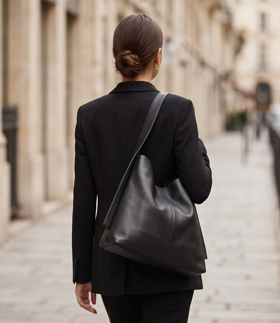 Q-QUTE QUQUITO Genuine Leather Women's Shoulder Tote Bag – Large Capacity Commuter & Travel Bag