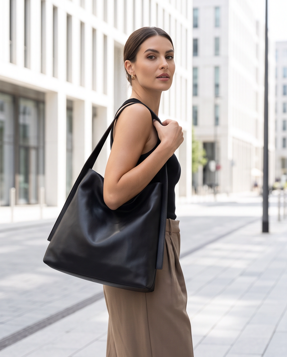 Q-QUTE QUQUITO Genuine Leather Women's Shoulder Tote Bag – Large Capacity Commuter & Travel Bag