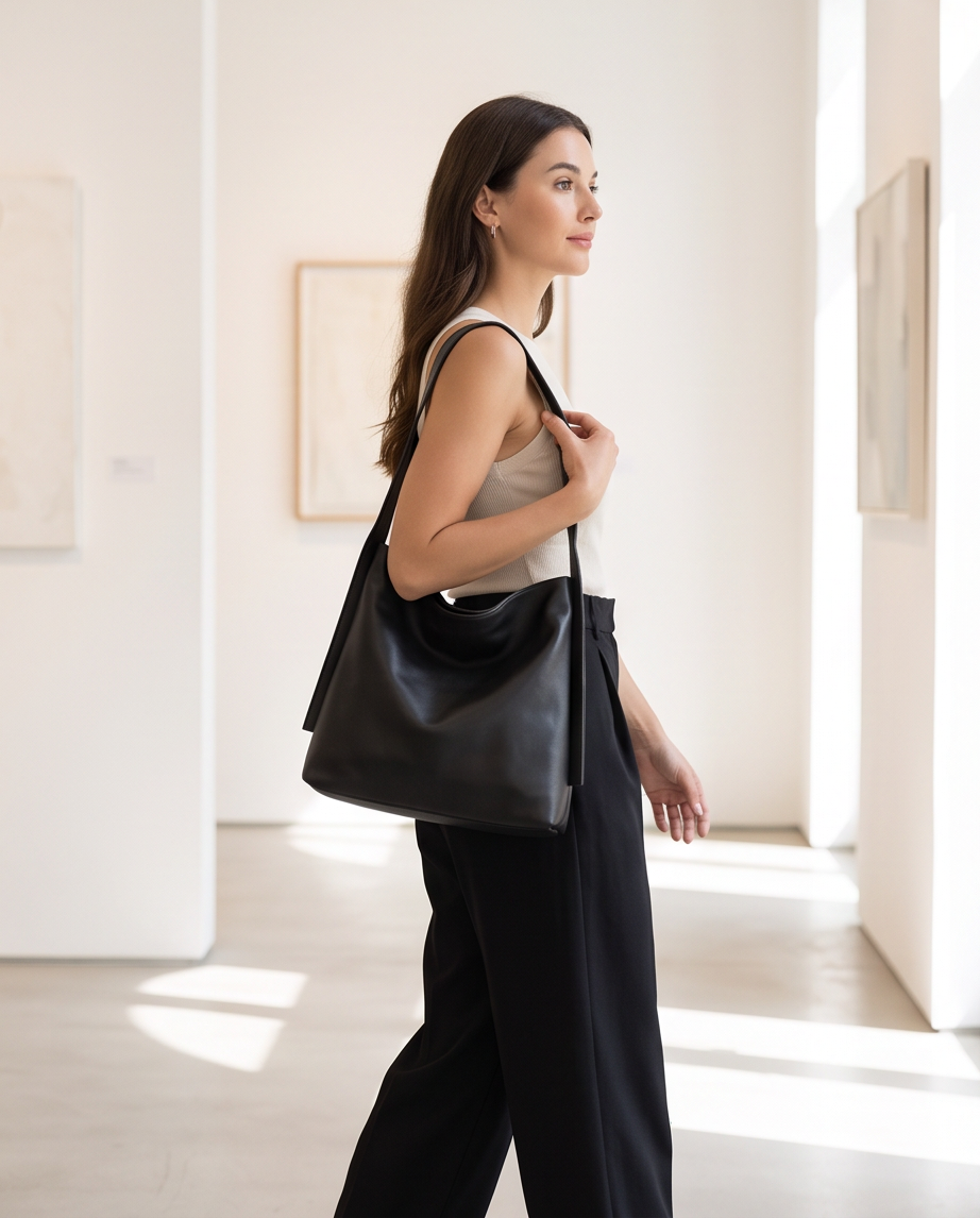 Q-QUTE QUQUITO Genuine Leather Women's Shoulder Tote Bag – Large Capacity Commuter & Travel Bag