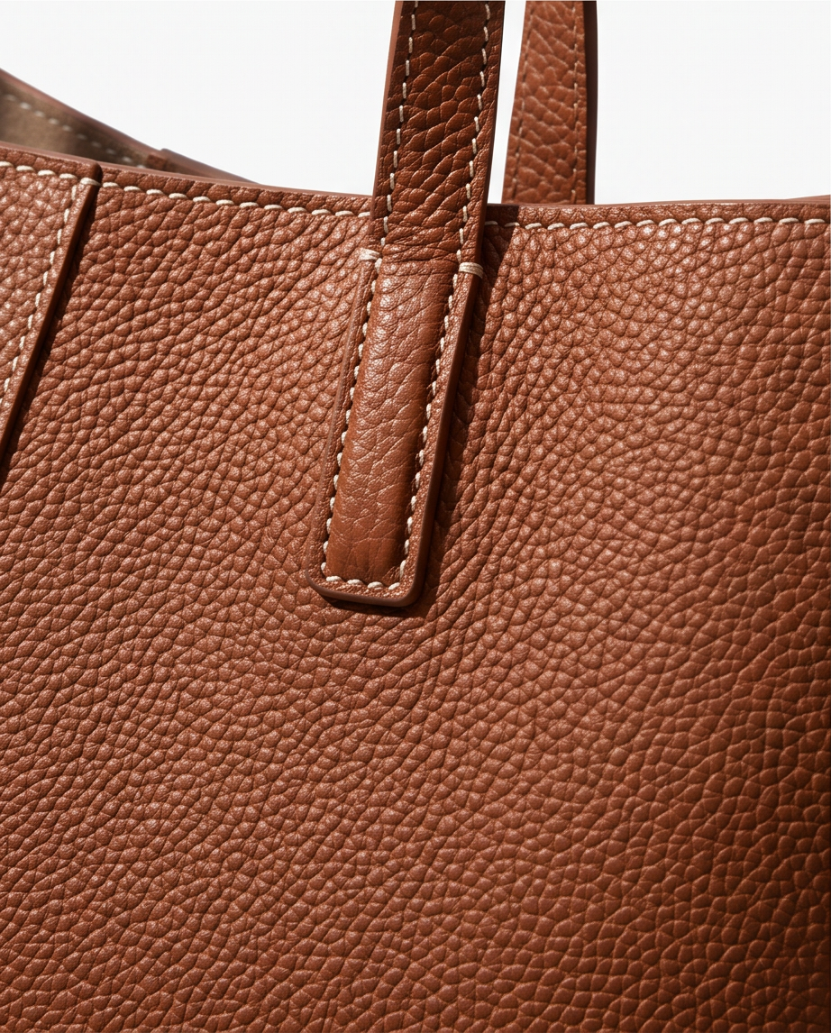 Q-CITTA Vintage Genuine Leather Shoulder Tote Bag for Women – Large Capacity