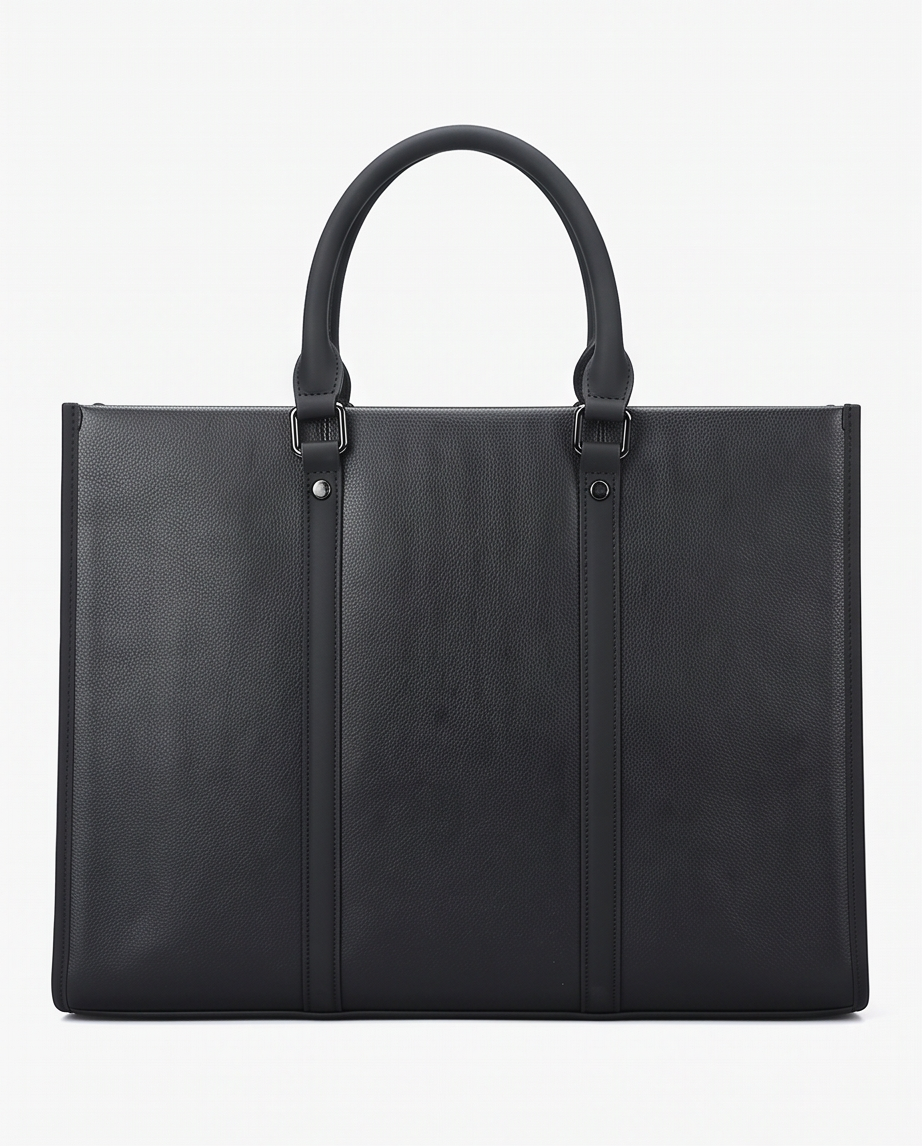 Q-EXECUTIVE Genuine Leather Laptop Briefcase – 15.6" Fit, 39L, Waterproof