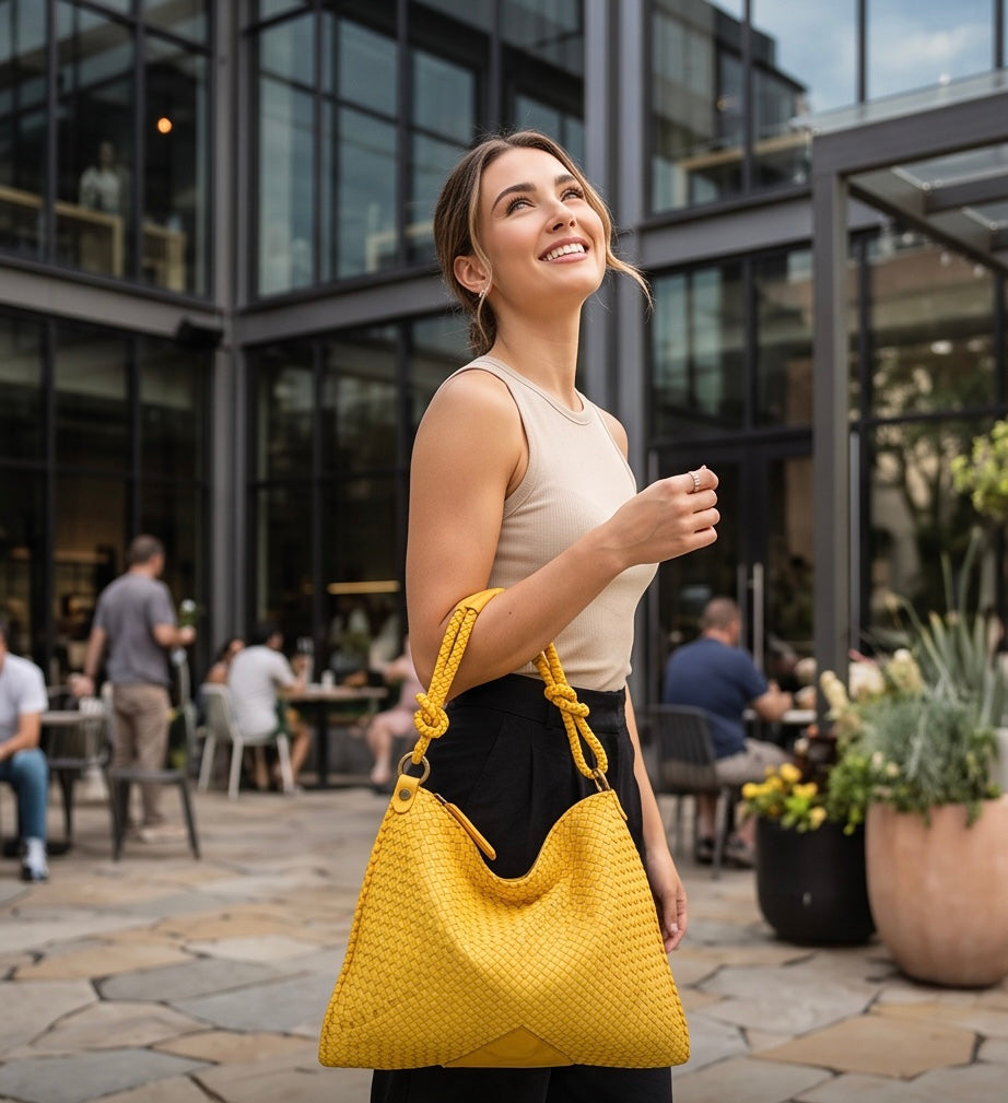 Q-CONTESSA QUQUITO Braided Calfskin Handbag – Handcrafted Italian Leather Crossbody & Shoulder Bag