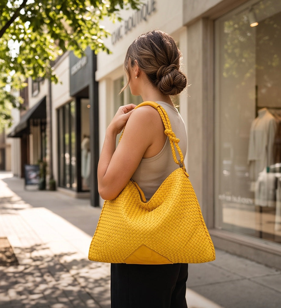 Q-CONTESSA QUQUITO Braided Calfskin Handbag – Handcrafted Italian Leather Crossbody & Shoulder Bag