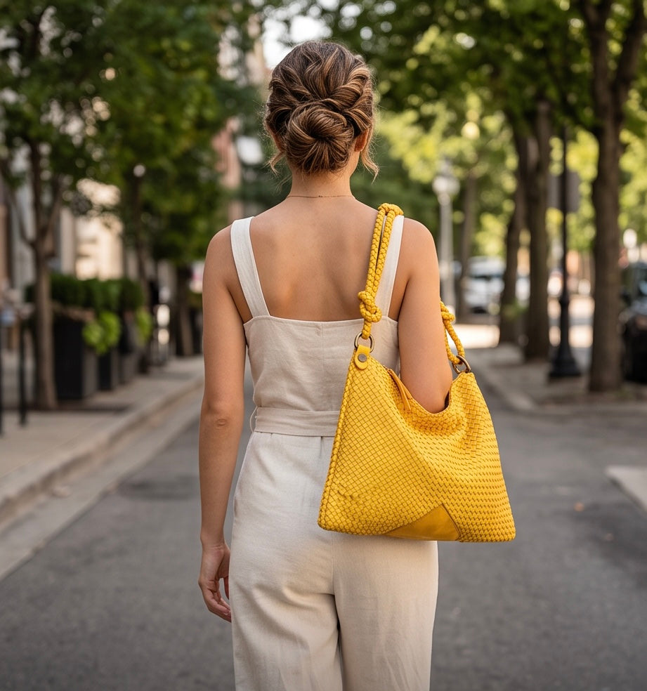 Q-CONTESSA QUQUITO Braided Calfskin Handbag – Handcrafted Italian Leather Crossbody & Shoulder Bag